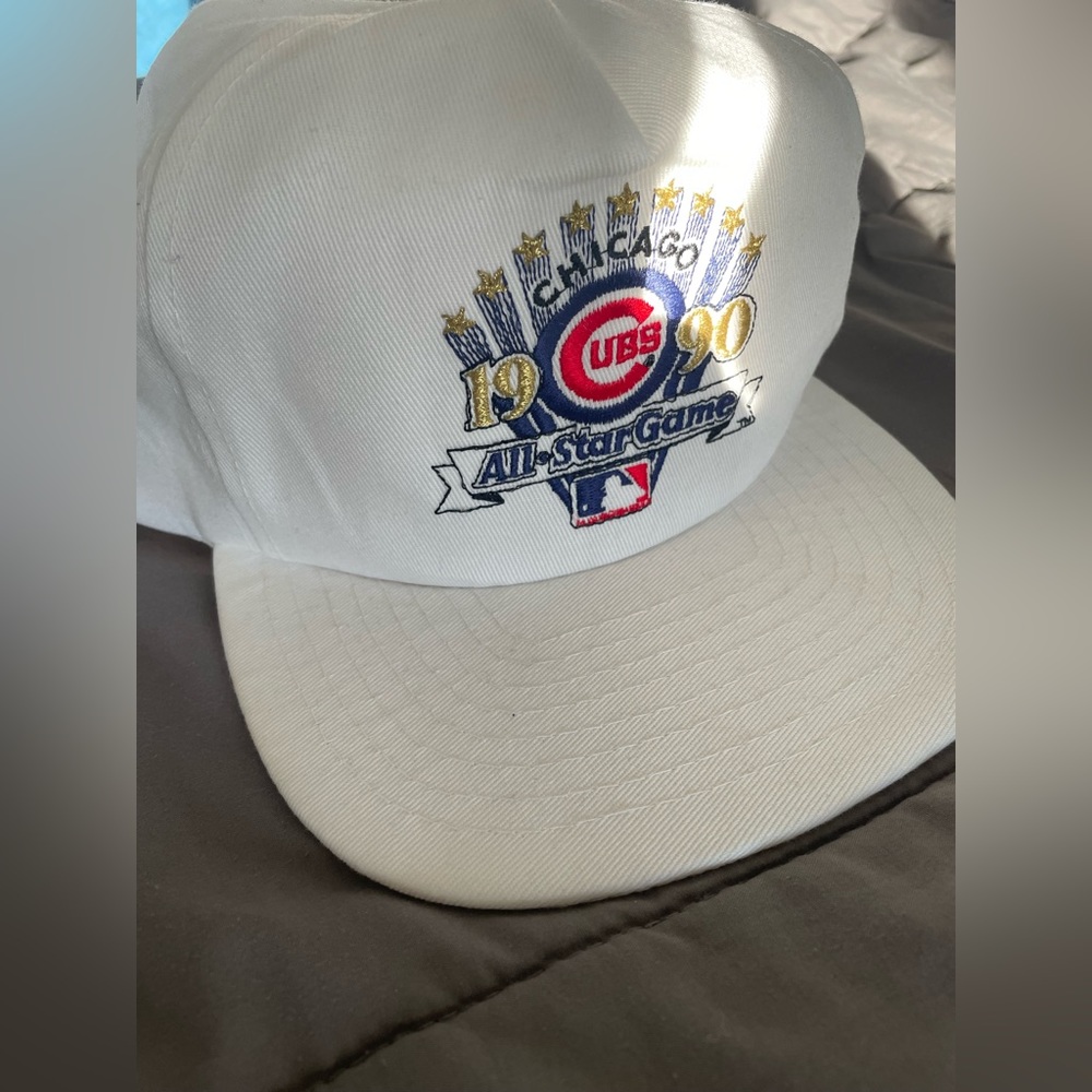 Vintage Chicago Cubs 1990 All Star Game Wrigley Field SnapBack Ball Cap